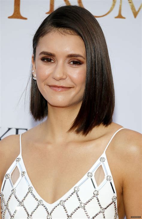 nina dobrev hair color|nina dobrev hair straight.